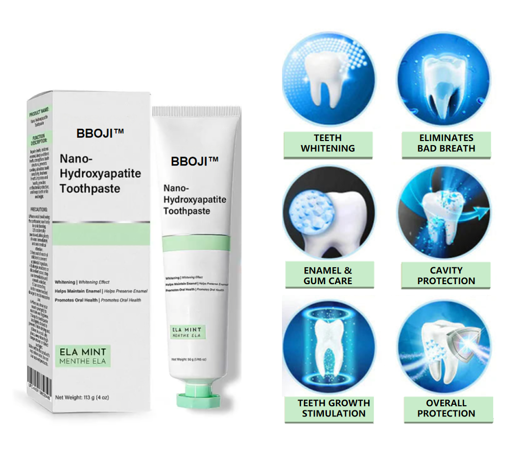 BBOJI™ Fluoride-Free Nano-Hydroxyapatite Toothpaste🦷(ADA recommended)(🎁Flash Sale - Don’t Miss Out)