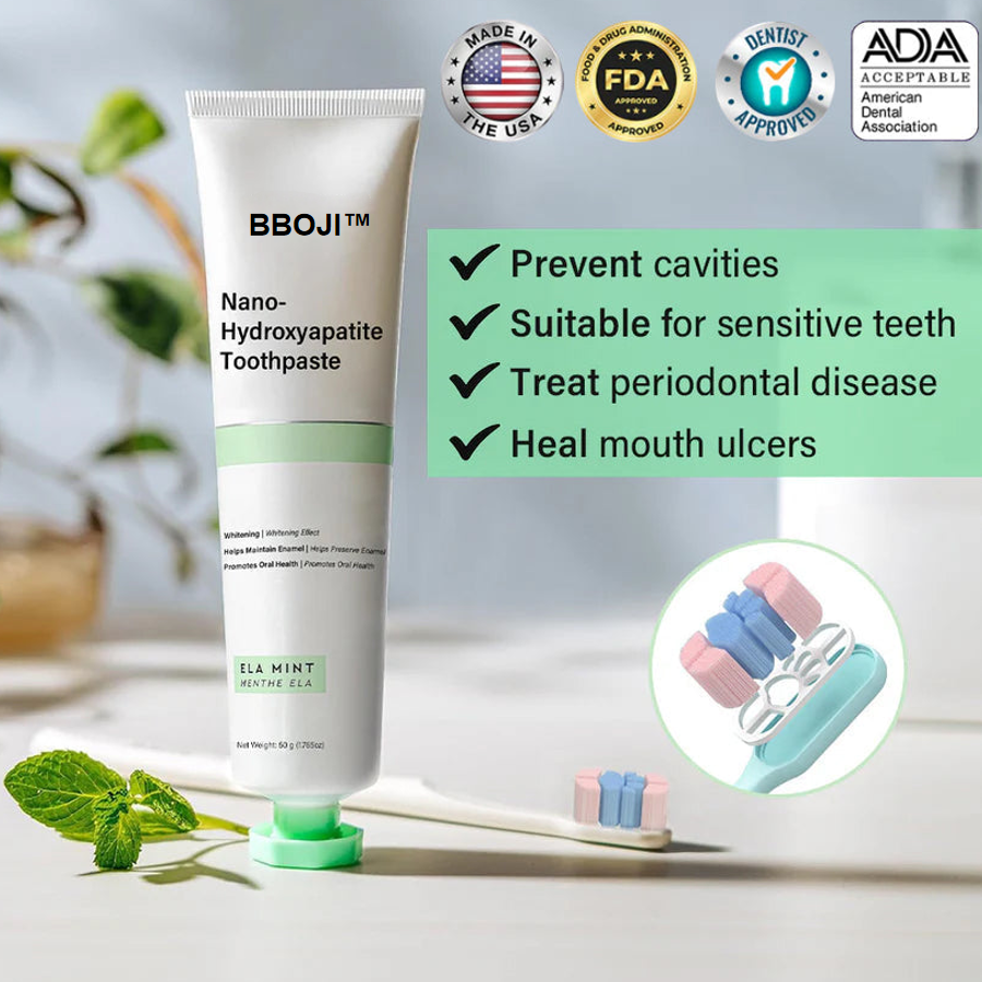 BBOJI™ Fluoride-Free Nano-Hydroxyapatite Toothpaste🦷(ADA recommended)(🎁Flash Sale - Don’t Miss Out)