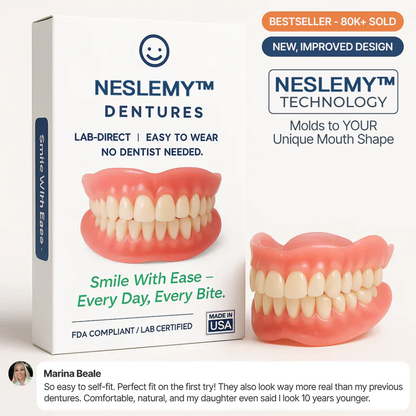 NESLEMY™ Custom-Fit Functional Dentures - Perfectly Fitted in Minutes at Home