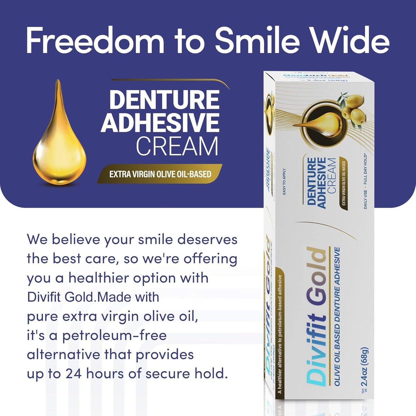 Divifit™ Gold Thermoplastic Denture Adhesive (Final 3 Hours: 70% OFF 🔥)